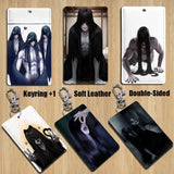 scary H-Homicipher Mr shriek Cartoon Singer Anime Card Keychain Fashion Pendant Bag ID Door Card Case Bus Card Cute Adult