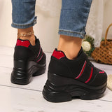 Chunky Platform Sports Sneakers Women Fashion Lace Up Thick Bottom Vulcanized Shoes Woman Plus Size 42 Non Slip Sport Shoes
