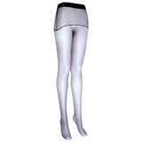 Aurora Pantyhose Transparent Waist Seamless Sexy Shiny Ultra-thin Open Crotch Pantyhose Smooth Pure Desire For Woman 85BT
