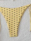 Triangle Halter Thong Bikinis 2026 Women Sexy Swimsuit Dot String Swimwear Female Bathers Bathing Swimming Swim Suit Beachwear