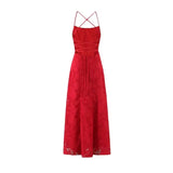 New Style Sexy Slim-fit High-waisted Dress With Back Straps Jacquard Over-the-knee Long Dress For Women Pure Desire Dress AWPU