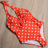 S - XXL Halter Polka Dot Female Swimwear One Piece Swimsuit Women Backless Monokini Bathing Suit Swim Bodysuit Bather Beachwear