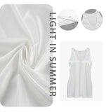 Light Luxury Comfortable Women U-neck Vest Top 2025 Spring and Summer Girls Breathable Soft Satin Lining Sleeveless Inside Top