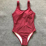 S - XXL Sexy White One Piece Swimsuit Women Thong Swimwear High Cut Trikini Backless Monokini Bather Bathing Suit Swim Bodysuit