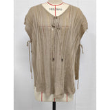 2026 New Short Sleeve V Neck Crochet Knitted Tunic Beach Cover Up Cover-ups Beach Dress Beach Wear Beachwear Female Women V8211