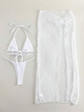 3 Pieces Triangle String Thong Bikinis 2026 Swimwear Female Sexy Brazilian Swimsuit Women Bathers Bathing Swimming Swim Suit