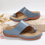 Lightweight Clip Toe Wedge Heel Slippers Women Plus Size 43 Thick Bottom Casual Sandals Woman Outdoor Platform Summer Sandles