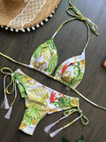 RUOTONSEPT 2024 Sexy Print Bandage Bikinis Set Women Swimsuit Two-piece Triangle Halter Swimwear Bathing Suit Brazilian Biquinis