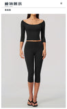 Fashion Mid Sleeve T-shirt Yoga Suits Tight Fitting Slim Sports Tops High Waist Peach Hip Mid Pants Gym Running Fitness Outfits