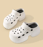 Women Platform Slippers Fashion Clogs Soft EVA Summer High Heel Shoes Thick Sole Female Street Wedges Sandals Home Beach Slides