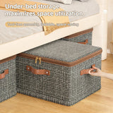 Large Capacity Storage Box with Lid Foldable Thicken Clothes Storage Box  Underwear Storage Box Blanket Storage Closet Organizer
