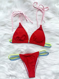 Sexy Mini Micro Thong Neon Bikini Women Brazilian Swimwear Female Swimsuit Two-pieces Bikini set High Cut Bathing Suit Swim Lady