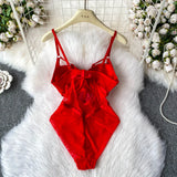 MOYISU Women's Sexy Summer Bodysuit Halter See Through Mesh Lingerie Push Up Pads Euro Style Boho Chic Shapewear Hot Item AU Hot