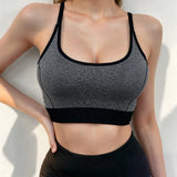 Sports Bra For Women Gym Vest Yoga Beauty Back Tube Top Running Sports Bra Fitness Yoga Crop Top Underwear Sexy Sport Bra Top