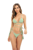 Print Triangle Bikini Set Women Split Swimwear Sexy Bandage Design Micro Bikini Beachwear Summer New Lady Swimming Bathing Suit