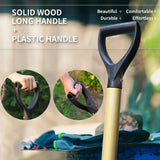 D-Handle Shovel With Steel Blade And Solid Wood Handle