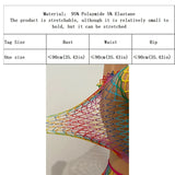 1 Set Women Long Sleeve See-Through Fishnet Cover Up Hollow Out Tassel Bodycon Beachwear Dress