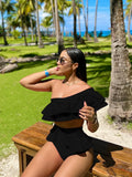 Printed Long Sleeves Women Swimsuits With Beach Cover Ups 2025 Swimwear Lady Bodysuit Holiday Outfits Cheap Clearance