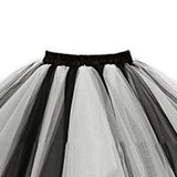Women Skirt A-line Big Swing Multi-layered Candy Color High Elastic Waist Fluffy Gauze Dancing Performance Short Pleated Skirt