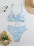 High Waist Bikini 2026 Women Strappy Swimsuit Sexy Striped Swimwear Female Bathers Bathing Swimming Swim Suit Beachwear