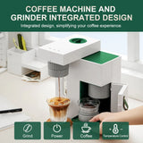 Petrus Coffee Mchine 2 in 1 Coffee Maker Grind & Brew with 22 Adjustable Grind Size Portable Coffee Maker for Home&Office 220V