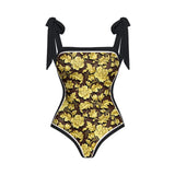 2026 High Quality Double-sided Printed Push Up Women Bikini Set Printed Strappy Bandage Swimwear Brazilian Biquini Bathing Suit