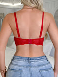 Elegant Lace Women's Bra Plunge Push Up Sexy Bras Scallop Cup Underwire Bra Lace Women's Sexy Lingerie