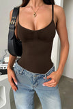 Phantasy Fashion Pink Bodysuit Women Casual Yellow Camisole Lady Y2K Solid Color Bodycon Onesie 2026 Summer Top Women Clothing