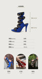 10cm Ultra High with Open Toe Multiple Buckle Strap Belt Sexy Club High Heels Summer Shoes Gladiator Cool Boots Sandals Women