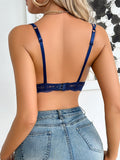 Sexy Women's Lace cup Bras Lace Splicing double shoulder straps Underwire Bra Push-Up Comfortable Women's Lingerie Bra