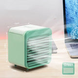 Portable Air Conditioner Fan USB Desktop Fan Rechargeable Mini Air Humidifier Cooler Table Cooling Mist Fan for Office Home