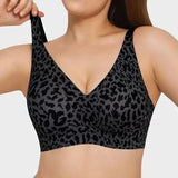 Personalized Custom-Made Leopard Print Bra with 4-Row Hook