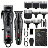 hiena 212 Professional Hair Cutter Mans Hair Clipper Set Metal Electric Cordless Hair Trimmer for Barber LCD Display Hair cutt