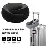Portable U-shaped Travel Pillow 100% Memory Foam Snail Pillow Travel Neck Support Neck Pillow Adjustable Soft Noon Break Pillows