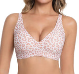 Personalized Custom-Made Leopard Print Bra with 4-Row Hook