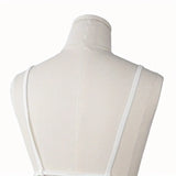 Women’s Lace Chest Cover Cami Insert Adjustable Strap Modesty Panel for Low Cut Tops Dress Layering Underwear