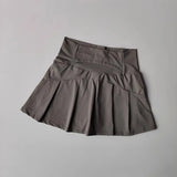 Women's High-Waisted Sports Short Skirt Anti-Glare A-Line Yoga Pants Skirt with Inner Lining for Fitness Cool Design