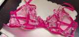 French Floral Bra Set Women | Sweet Sexy Sheer Mesh Lace, Transparent Underwear Set | Practical & Feminine MOYISU Sexy Panty Set