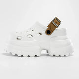 Women Fashion Clogs Indoor Street Slippers 10CM High Heels Sandals Thick Sole Beach Slides Female Leisure Platform Shoes