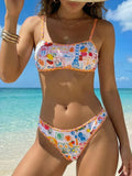Strappy Bikinis 2026 Women Sexy Printed Swimsuit Padded Swimwear Female Bathers Bathing Swimming Swim Suit Beachwear XL