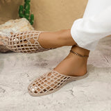 2025 New Women Fashion Slippers Summer Platform Shoes Soft PVC Slip-on Sandals Breathable Cut-out Ladies Beach Street Slides