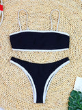 Sexy High Cut Leg Brazilian Bikini Women Swimwear Female Swimsuit Two-Pieces Bikini Set Padded Bather Bathing Suit Swim V8316