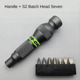Metal screwdriver multi-purpose wrench 6.35 batch head aluminum alloy household cross handle precision portable wrench