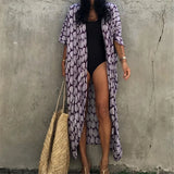 7 Colors Leaves Printed With Belt Half Sleeve Tunic Beach Cover Up Cover-ups Beach Dress Beach Wear Beachwear Female Women V4511