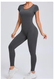One-piece Yoga Padded Backless Suit Female Rompers Quick Dry Yoga Clothing Workout Bodysuits Scrunch Sports Jumpsuit Women