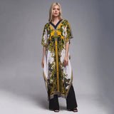 2026 Women Swimsuit Beach Cover Up dress Sleeve Kaftan Beach Tunic Long Pareos Bikinis Cover ups Summer Robe Plage Beachwear