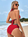 Bikini tankini swimsuit Greek goddess style bikini push up backless swimsuit