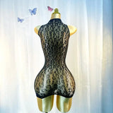 Sexy Beach Cover Up Dress Hollow Out Fishnet Dress Without Bikini Summer Holiday Beachwear Slimming Womens Black Beachdress