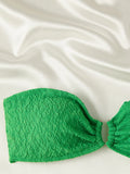 2026 Ring Linked Bandeau Bikini Solid String Swimwear Female Sexy Swimsuit Women Bathers Bathing Swimming Swim Suit Beachwear