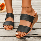 2026 Summer High Quality New Fashion Casual Platform Wedge  High Quality New Fashion slippers women